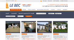 Desktop Screenshot of lebec-carnac.com